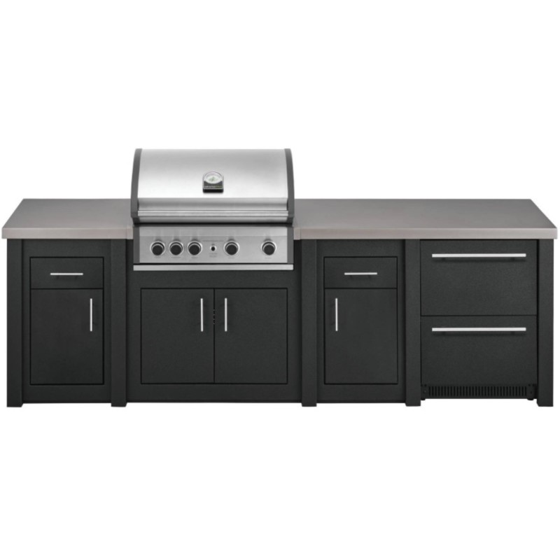 Cocina Exterior Grandpro Serie Alu Graphite Pro Elite Pack 4