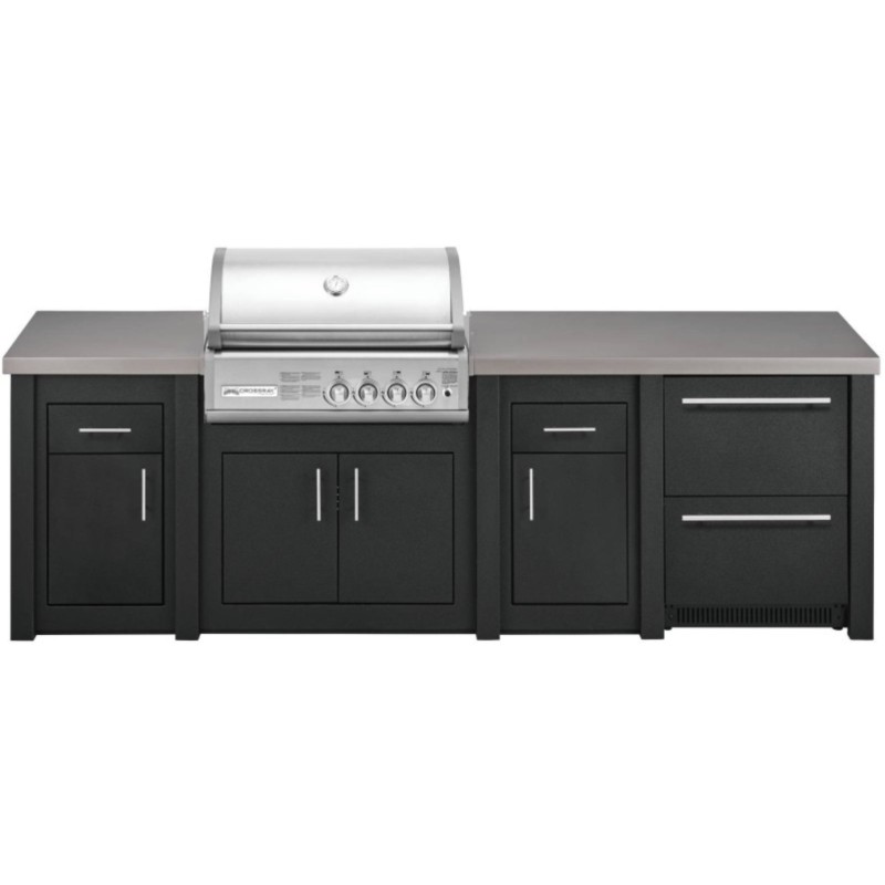 Cocina Exterior Grandpro Serie Alu Graphite Crossray Pack 4