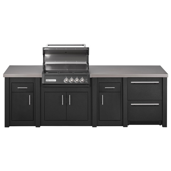 Cocina Exterior Grandpro Serie Alu Graphite Crossray Black Pack 4