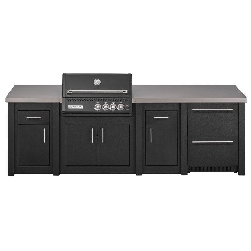 Cocina Exterior Grandpro Serie Alu Graphite Crossray Black Pack 4