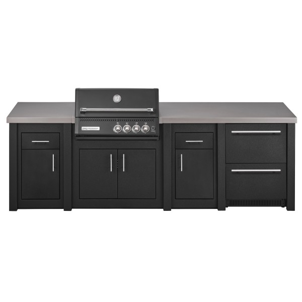 Cocina Exterior Grandpro Serie Alu Graphite Crossray Black Pack 4