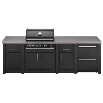 Cocina Exterior Grandpro Serie Alu Graphite Maxim Pack 4