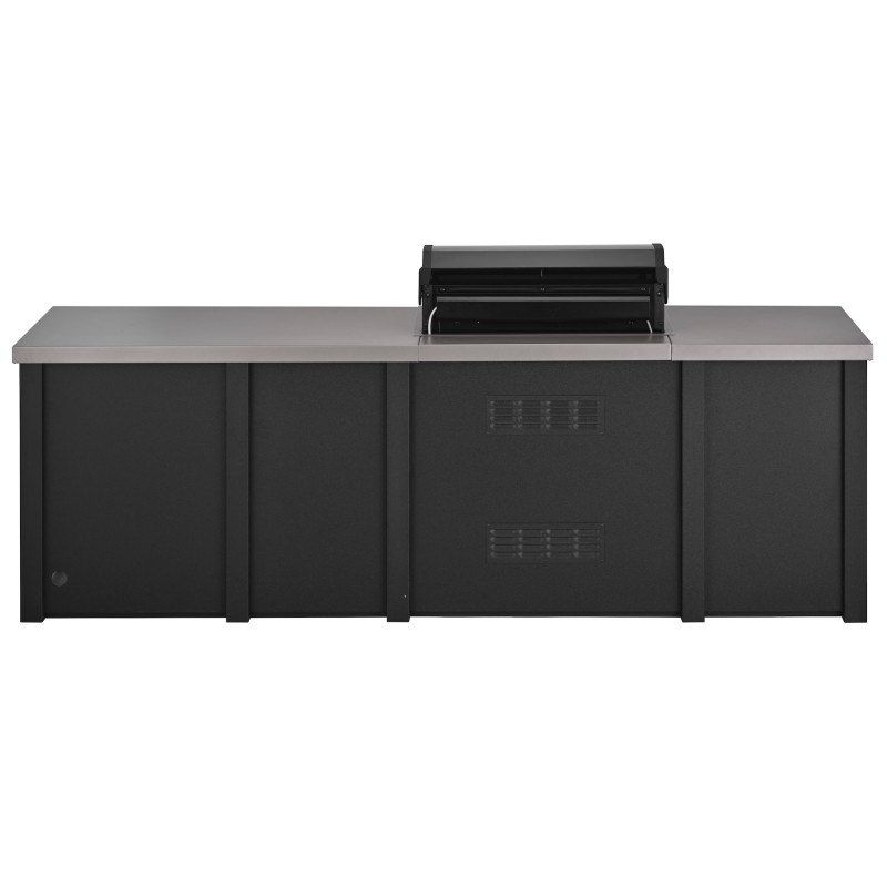 Cocina Exterior Grandpro Serie Alu Graphite Maxim Pack 4