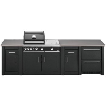 Cocina Exterior Grandpro Serie Alu Graphite Premium Plus Pack 4