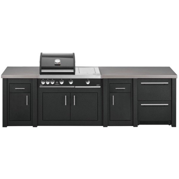 Cocina Exterior Grandpro Serie Alu Graphite Premium Plus Pack 4