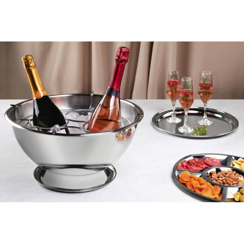 Bandeja Redonda Inox 35 cm Tramontina