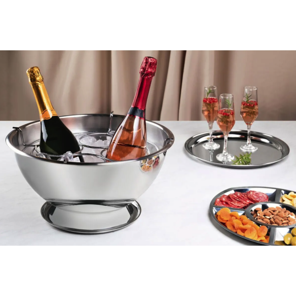 Bandeja Redonda Inox 35 cm Tramontina