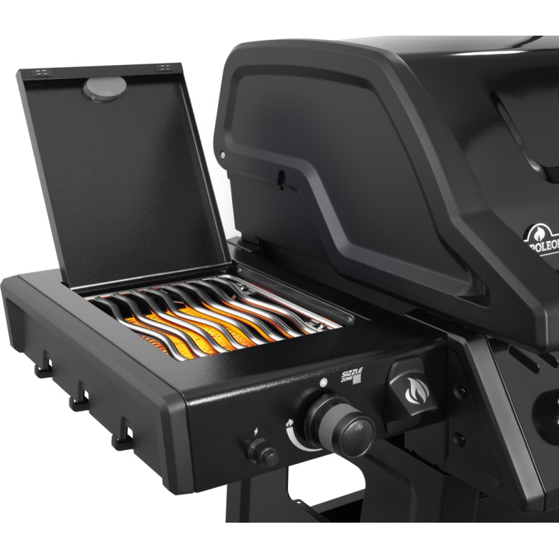 Napoleon Freestyle PRO 365 Negra con Quemador Lateral Sizzle Zone
