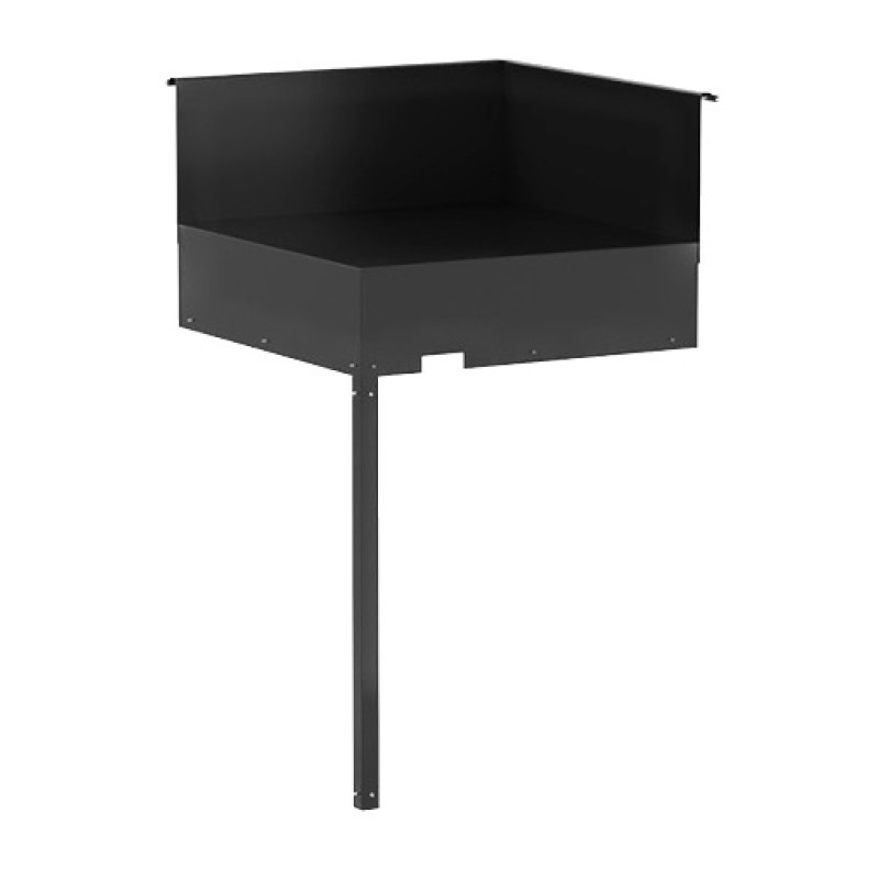 Módulo Esquinero Cocinas Acero Negro N Series