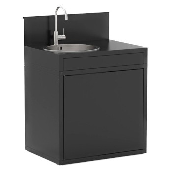 Módulo Fregadero 80 cm Acero Negro N Series