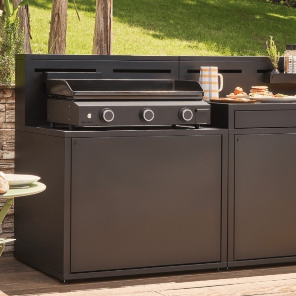 Plancha Origin Gas 75 Acero Negro V25