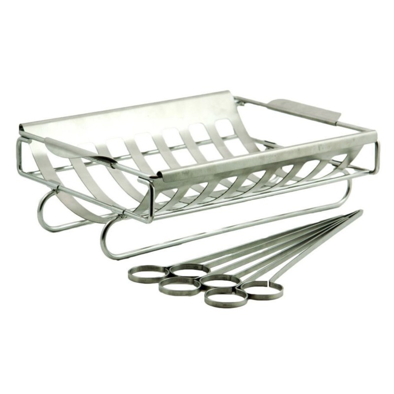 Soporte de Asado con 6 Brochetas