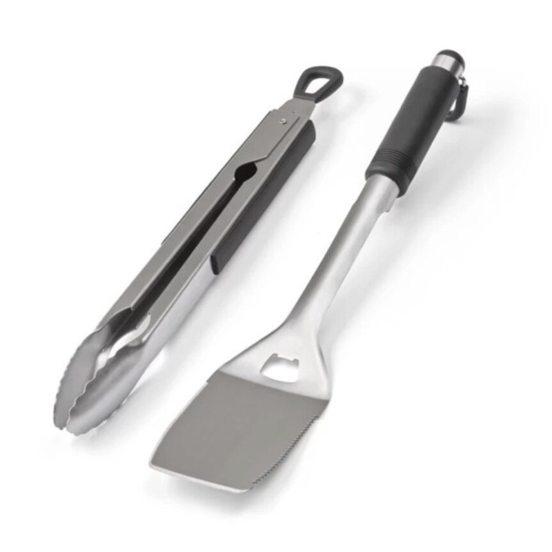 Set 2 utensilios Inox. barbacoas Grandhall