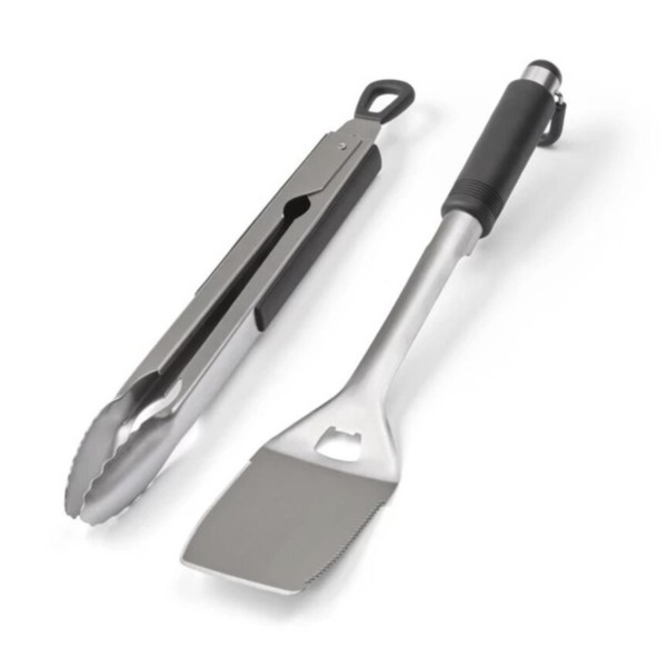 Set 2 utensilios Inox. barbacoas Grandhall