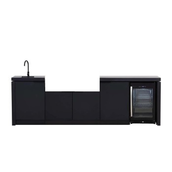 Cocina Exterior Cabinex sin barbacoa con nevera