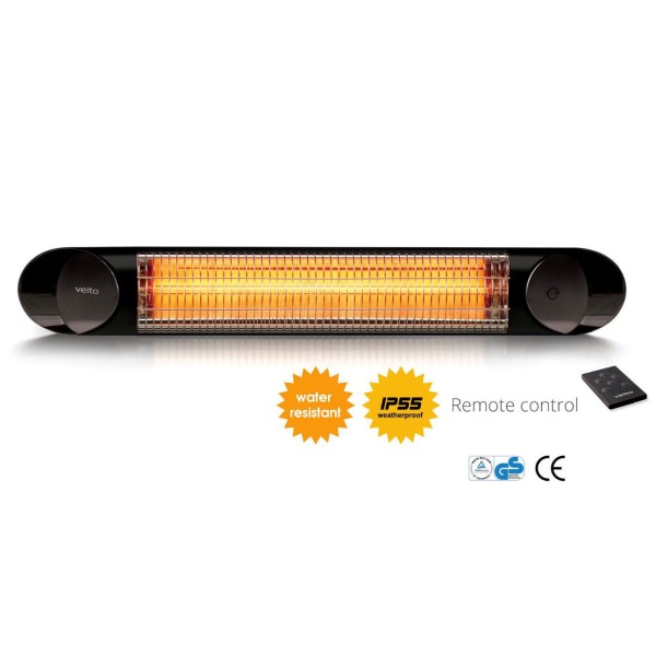 Calefactor Infrarrojos exterior Veito Blade S Black