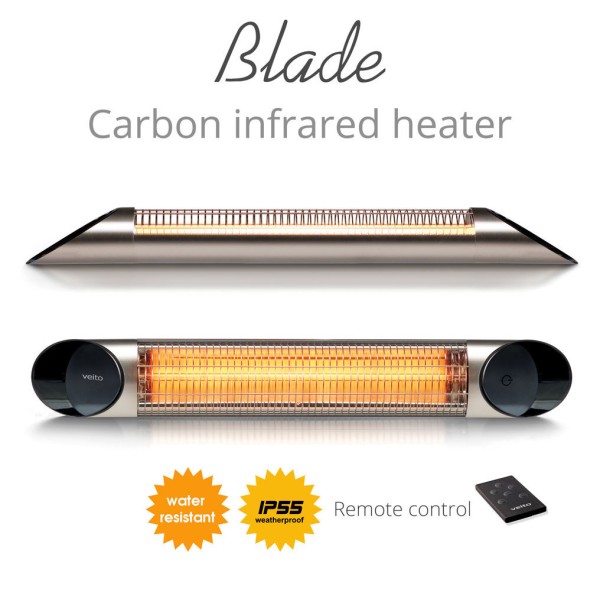 Calefactor Infrarrojos exterior Veito Blade S Silver