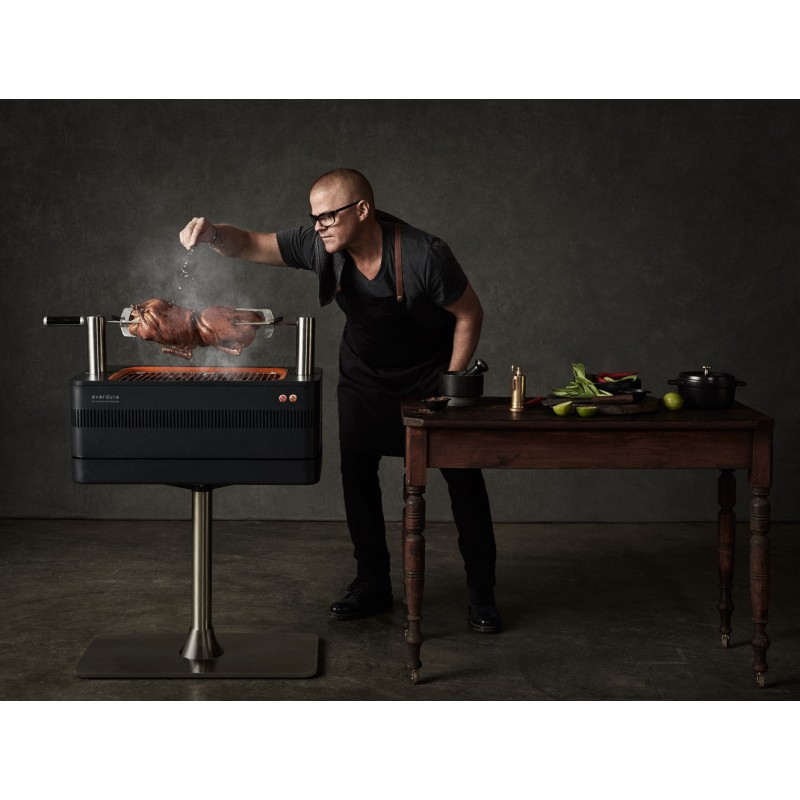 Barbacoa de Carbón con Rustidor Fusion Everdure by Heston Blumenthal