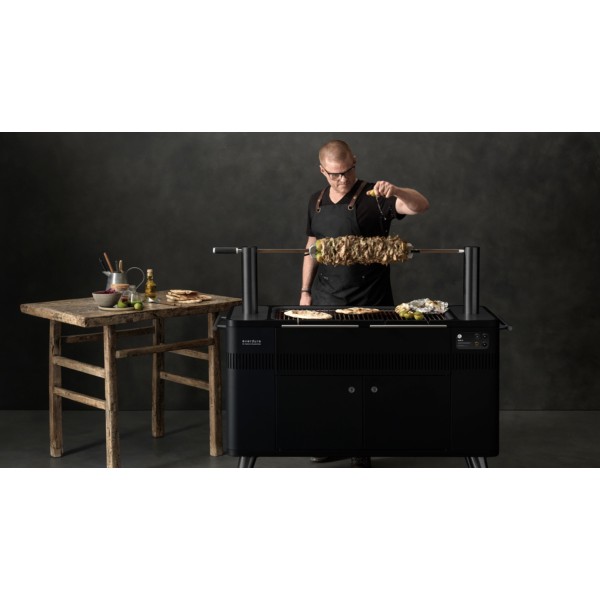 Barbacoa de Carbón con Rustidor Hub II