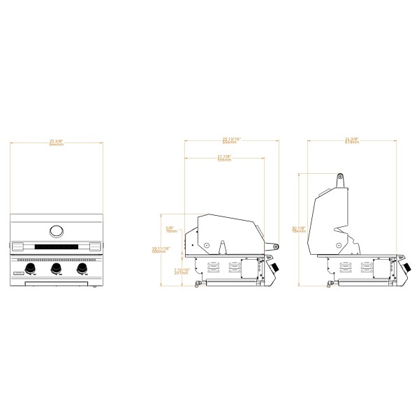 Barbacoa Brabura Fusion 300 LITE de Encastrar