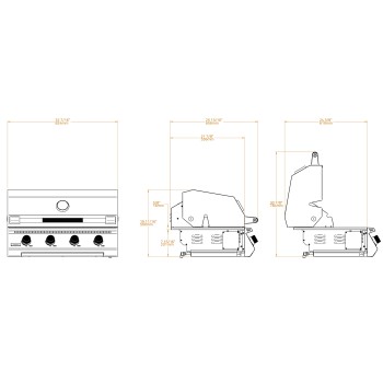 Barbacoa Brabura Fusion 400 LITE de Encastrar 2