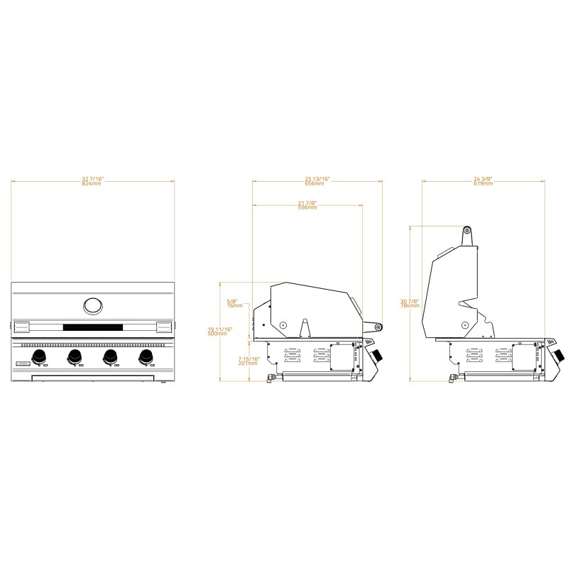 Barbacoa Brabura Fusion 400 LITE de Encastrar