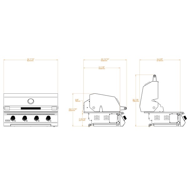 Barbacoa Brabura Fusion 400 LITE de Encastrar