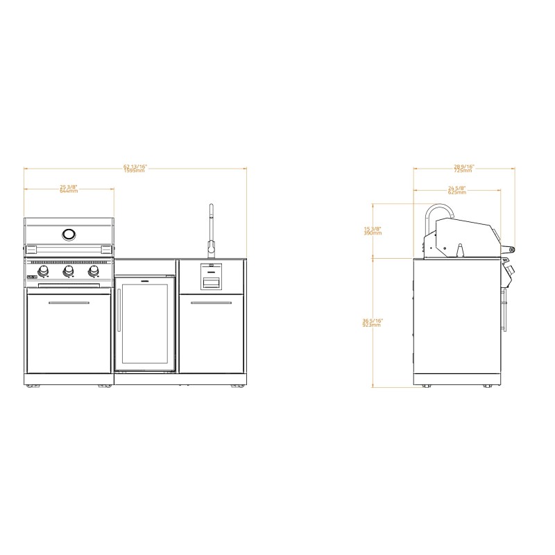 Cocina Exterior Brabura Serie LITE 300