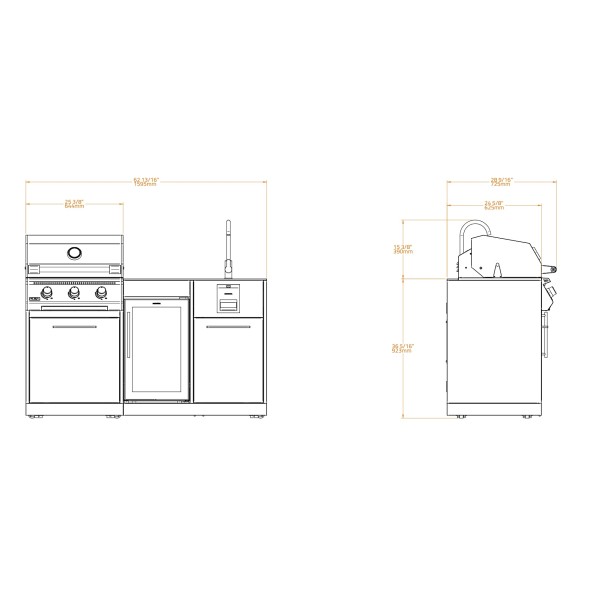 Cocina Exterior Brabura Serie LITE 300