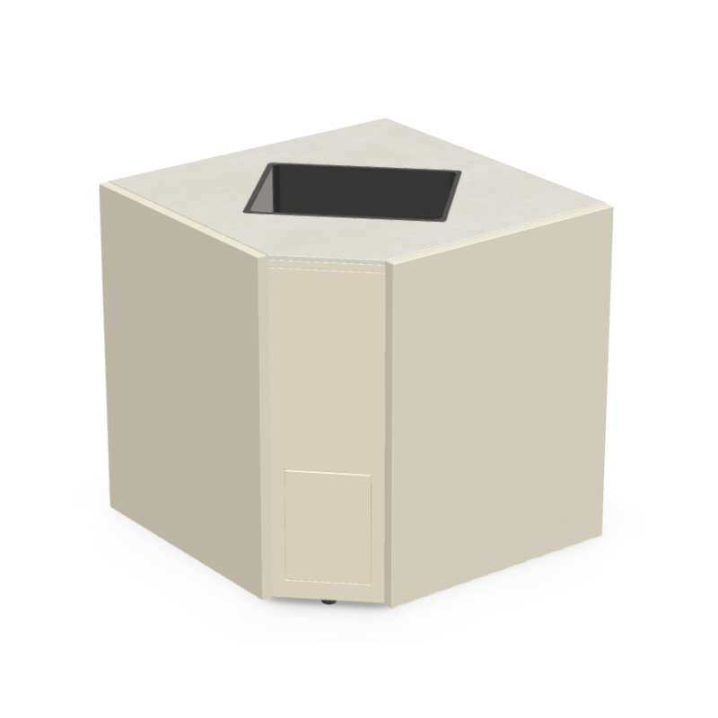 Módulo Rinconera CT 90 Brabura con Neolith Y Jardinera para planta