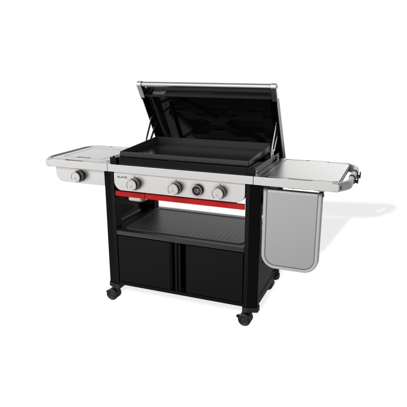 Plancha Weber Slate GPD 76 cm con Quemador lateral