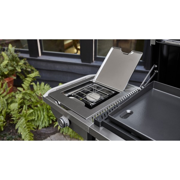 Plancha Weber Slate GPD 76 cm con Quemador lateral