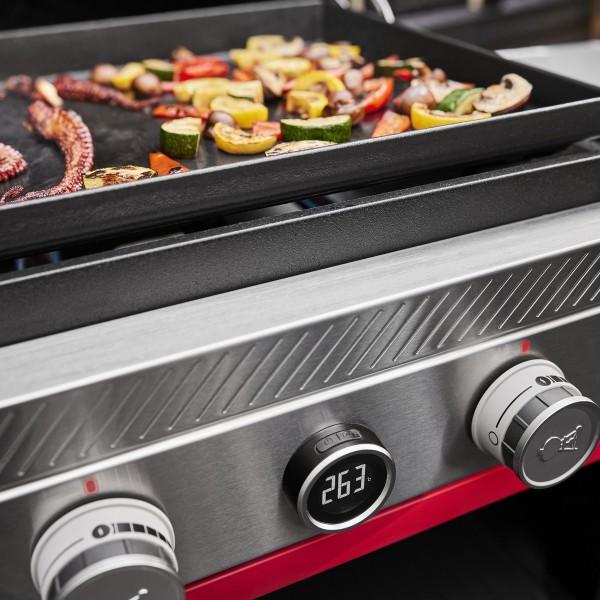 Plancha Weber Slate GPD 76 cm con Quemador lateral