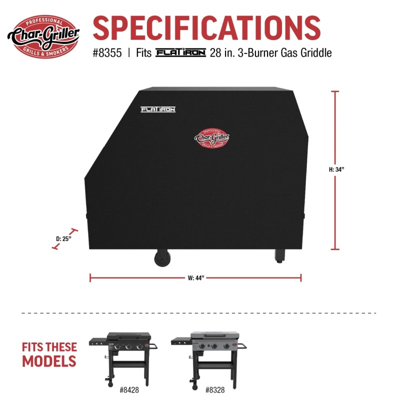 Funda para Plancha de Gas Flat Iron™ de 3 Quemadores
