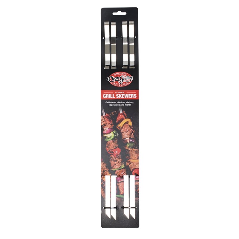 Pinchos de Acero Inoxidable Char-Griller 4 Piezas