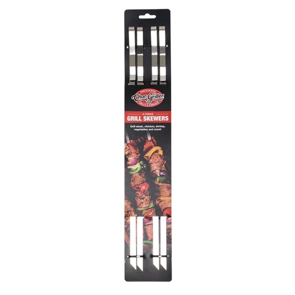 Pinchos de Acero Inoxidable Char-Griller 4 Piezas