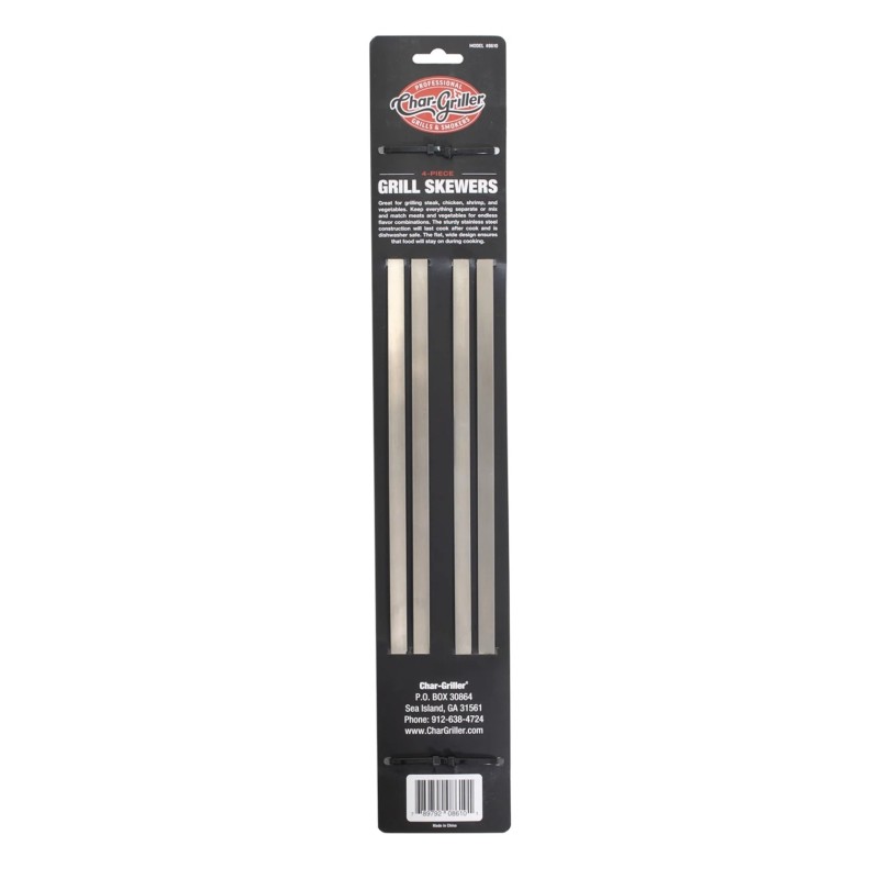 Pinchos de Acero Inoxidable Char-Griller 4 Piezas
