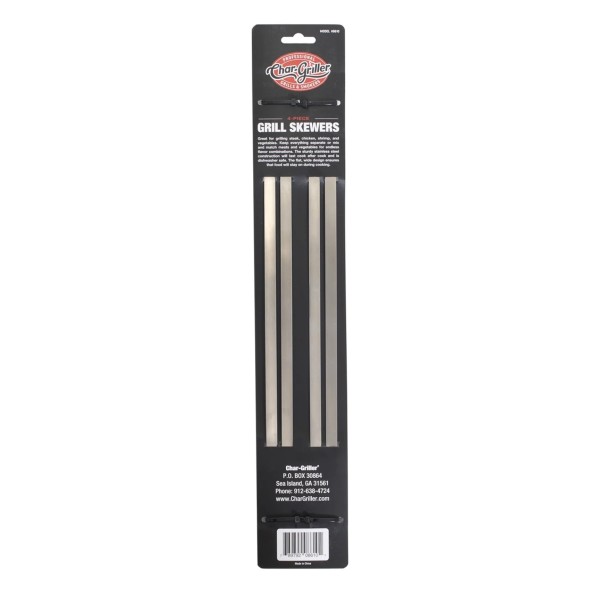 Pinchos de Acero Inoxidable Char-Griller 4 Piezas