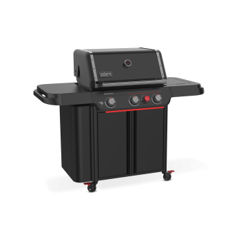 Weber Genesis E-330WR Stealth Edition con Asador Giratorio 2