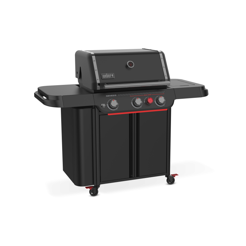 Weber Genesis E-330WR Stealth Edition con Asador Giratorio
