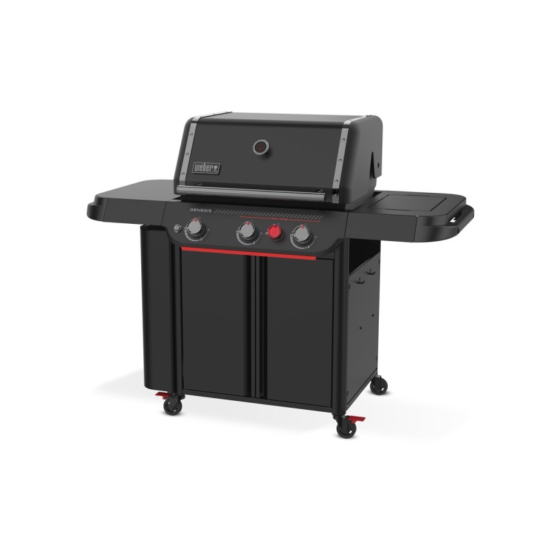 Weber Genesis E-330WR Stealth Edition con Asador Giratorio