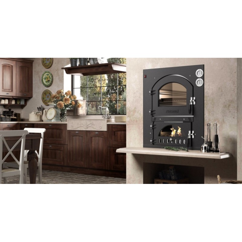 Horno de Leña Encastrable Fontana Inc Qv 80 x 45 Cm.