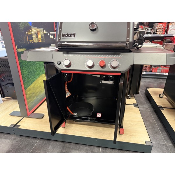 Weber Genesis E-330WR Stealth Edition con Asador Giratorio