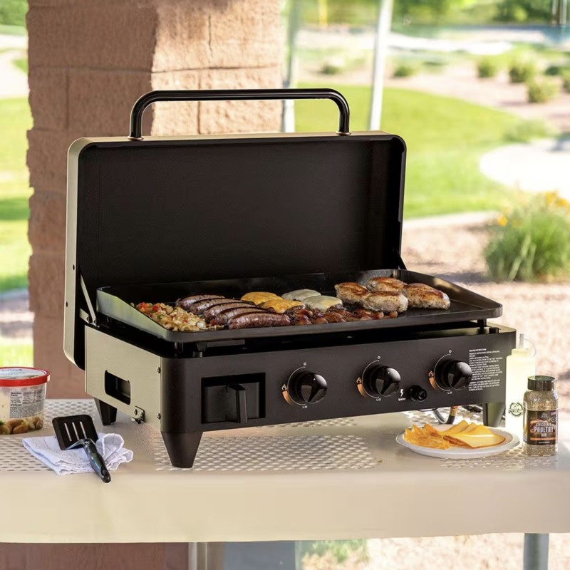 Plancha Pit Boss con Carro Onyx 3 Quemadores