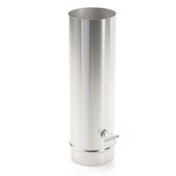 Tubo Inox con Válvula para Horno 120 mm.