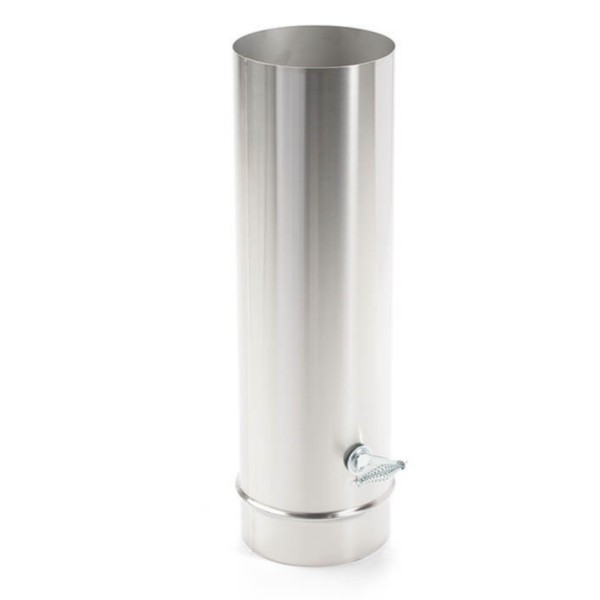 Tubo Inox con Válvula para Horno 120 mm.