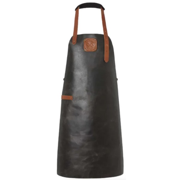 Delantal de Cuero Classic Craft Negro/Cognac Witloft