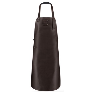 Delantal de Cuero Classic Marrón Oscuro Witloft