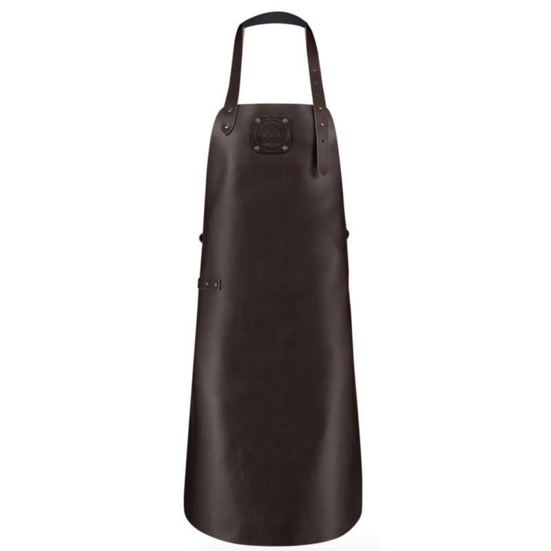 Delantal de Cuero Classic Marrón Oscuro Witloft
