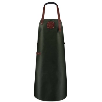 Delantal de Cuero Classic Verde/Cognac Witloft